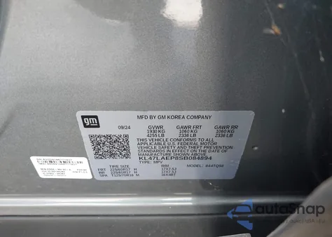 2025 Buick Envista Preferred Fwd from USA, damaged, VIN KL47LAEP8SB084894